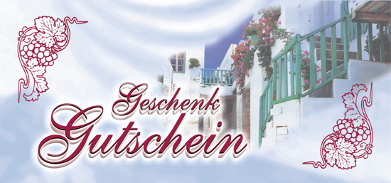 Geschenkgutschein der Taverna Kreta